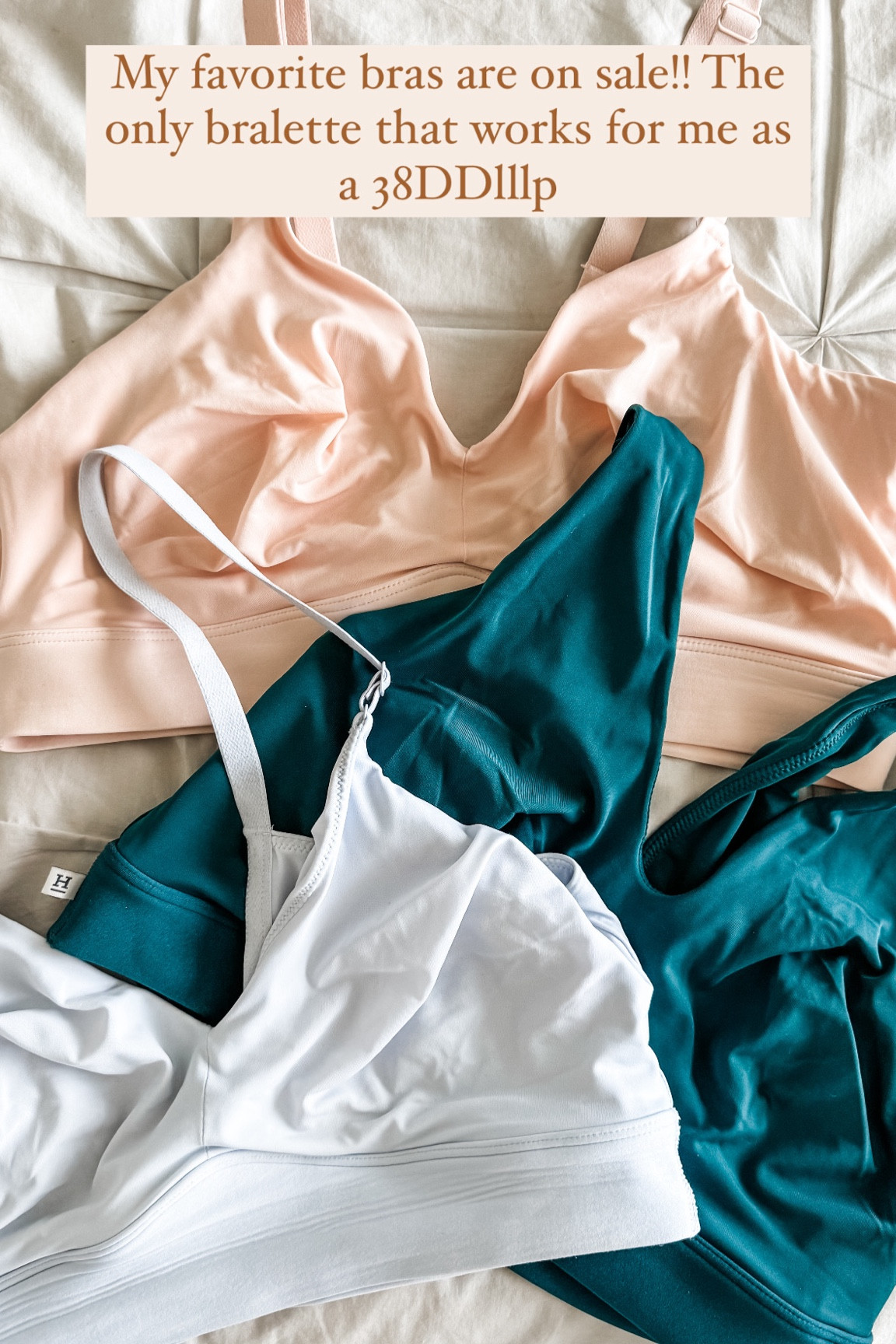 The bliss bralette is my favorite from Harper Wilde.  I prefer the XXL for a comfy fit!  In my reel I have it in Everglade, as well as the bliss triangle bralette in rose. 

I love their underwear too!! I wear an XL.  I have the brief, high waist brief, and thing versions.  

#LTKCyberWeek #LTKSaleAlert #LTKMidsize