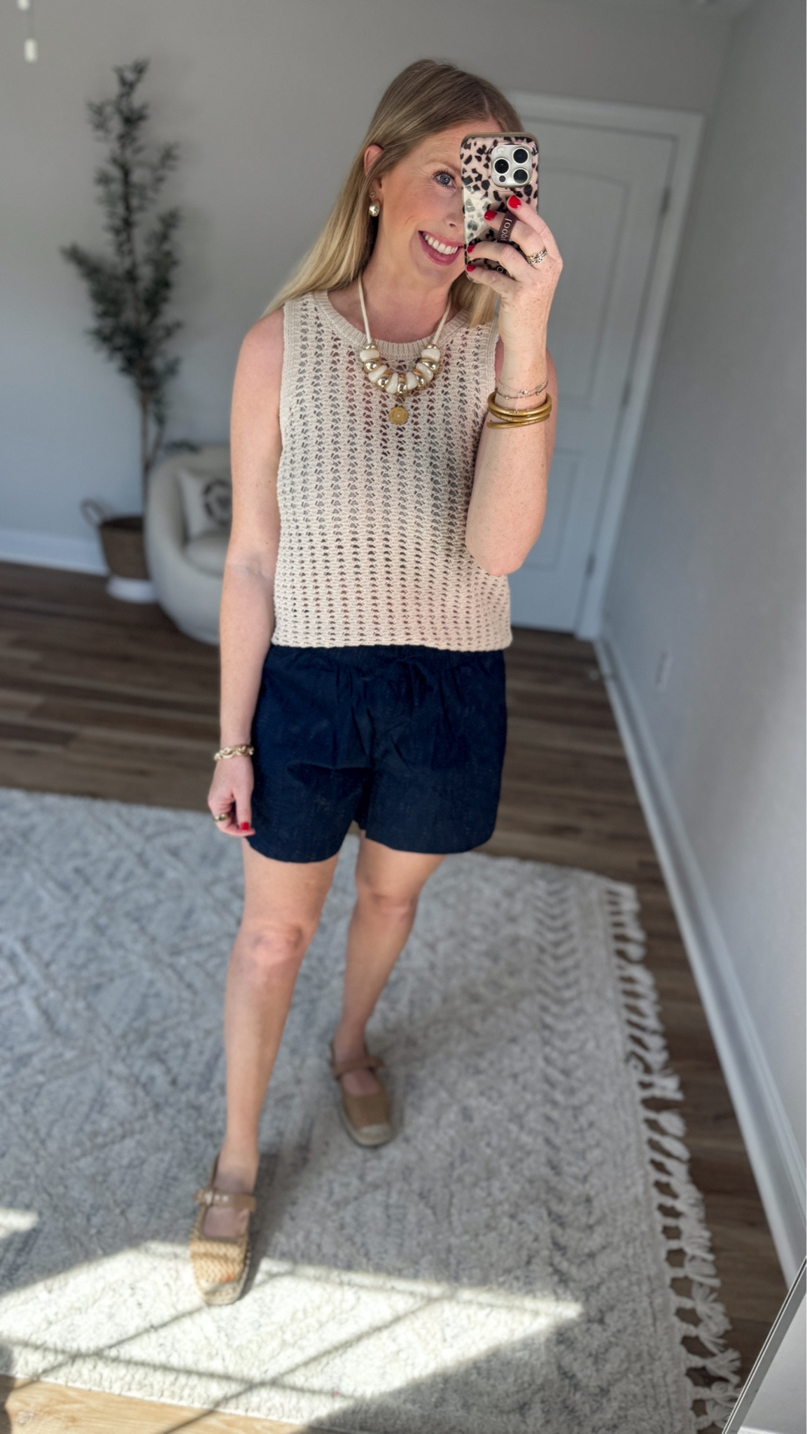 Daily try on, Walmart outfit, Walmart fashion, time and tru, open knit sweater tank 

#LTKmomlife #LTKootd