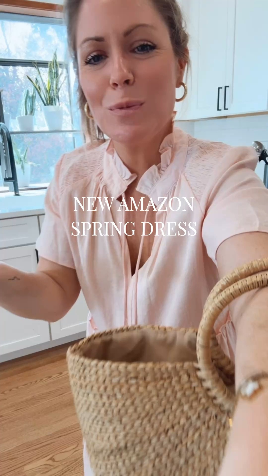 New Amazon Spring Dress! Wearing a S in light pink. 

#LTKootd #LTKSeasonal #LTKPetite