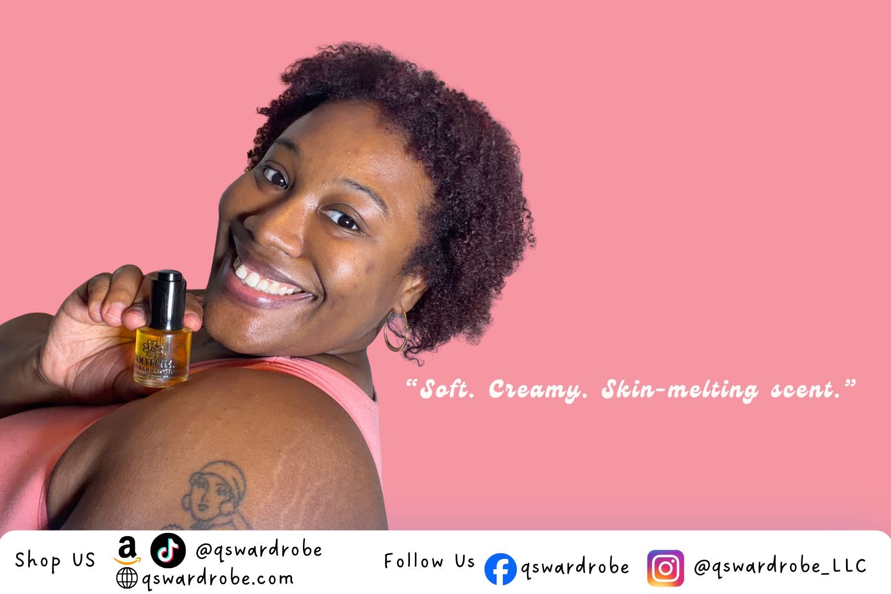 [AD] Warm, sweet, and impossible to ignore.

#fragrancecollection #beautyconfidence #PerfumeAddict #indiefragrancehouse #glowup #perfumeoil #perfumes #perfumeoilseller #blackownedbusiness #womanownedbusiness #queerowned #queerownedsmallbusiness 

 

#LTKselfcare #LTKootd #LTKBeauty