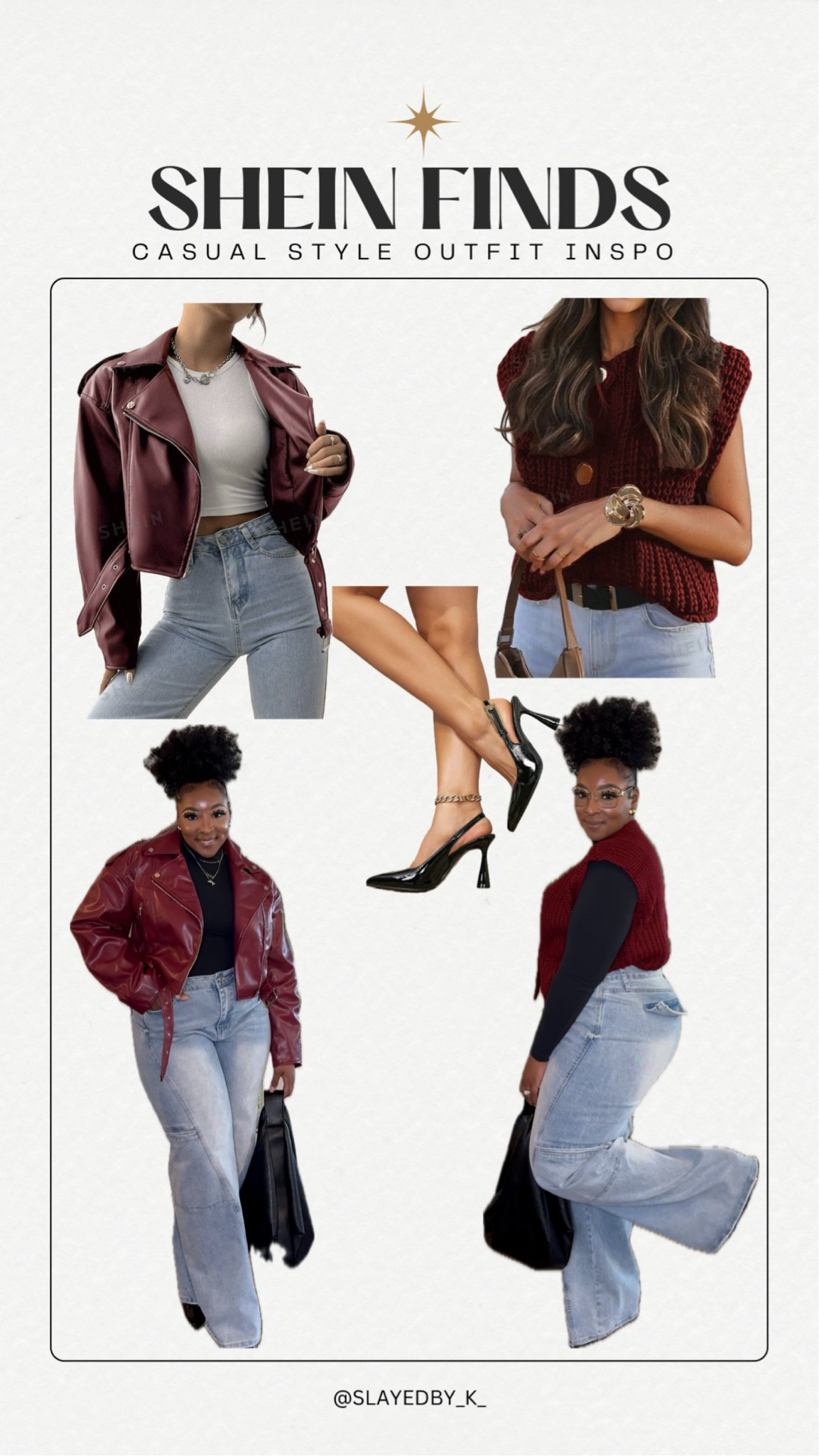 SHEIN Burgundy Looks ❤️  

#LTKHoliday #LTKMidsize #LTKStyleTip