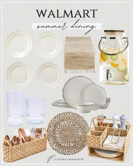 Walmart - Summer Dining

Dish-ware that feels right at home outdoors at incredible prices!  What more could you ask for?

Seasonal, home decor, outdoors, porch, patio, backyard, plates, bowls, cups, caddies, placemats, runners, drinks

#LTKFindsUnder50 #LTKSeasonal #LTKHome