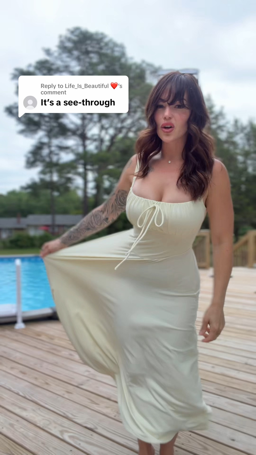 This dress understood the assignment 👗🤍the crisscross back square neckline flowy midi length and built-in bra makes it the kind of outfit you throw on and instantly feel put together. perfect for vacations brunch or pretending you’re in a resort commercial #ResortStyle #VacationReady #EffortlessChic ￼

#LTKdayinmylife #LTKgrwm #LTKootd