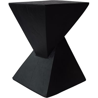Christopher Knight Home 305832 Kajsa Outdoor Lightweight Concrete Accent Table, Black | Amazon (US)