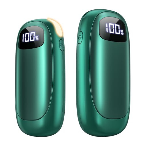 Hand Warmers Rechargeable 2 Pack - Electric Dual-Sided Heating Hand Warmers Max 131℉, 20Hrs Battery Operated Pocket Heater for Raynauds, Golf, Camping, Hunting Essentials, Gifts for Men Women | Amazon (US)