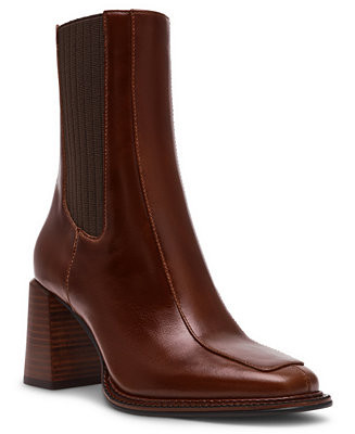 Steve Madden Women's Downtown Block-Heel Chelsea Booties - Macy's | Macy's