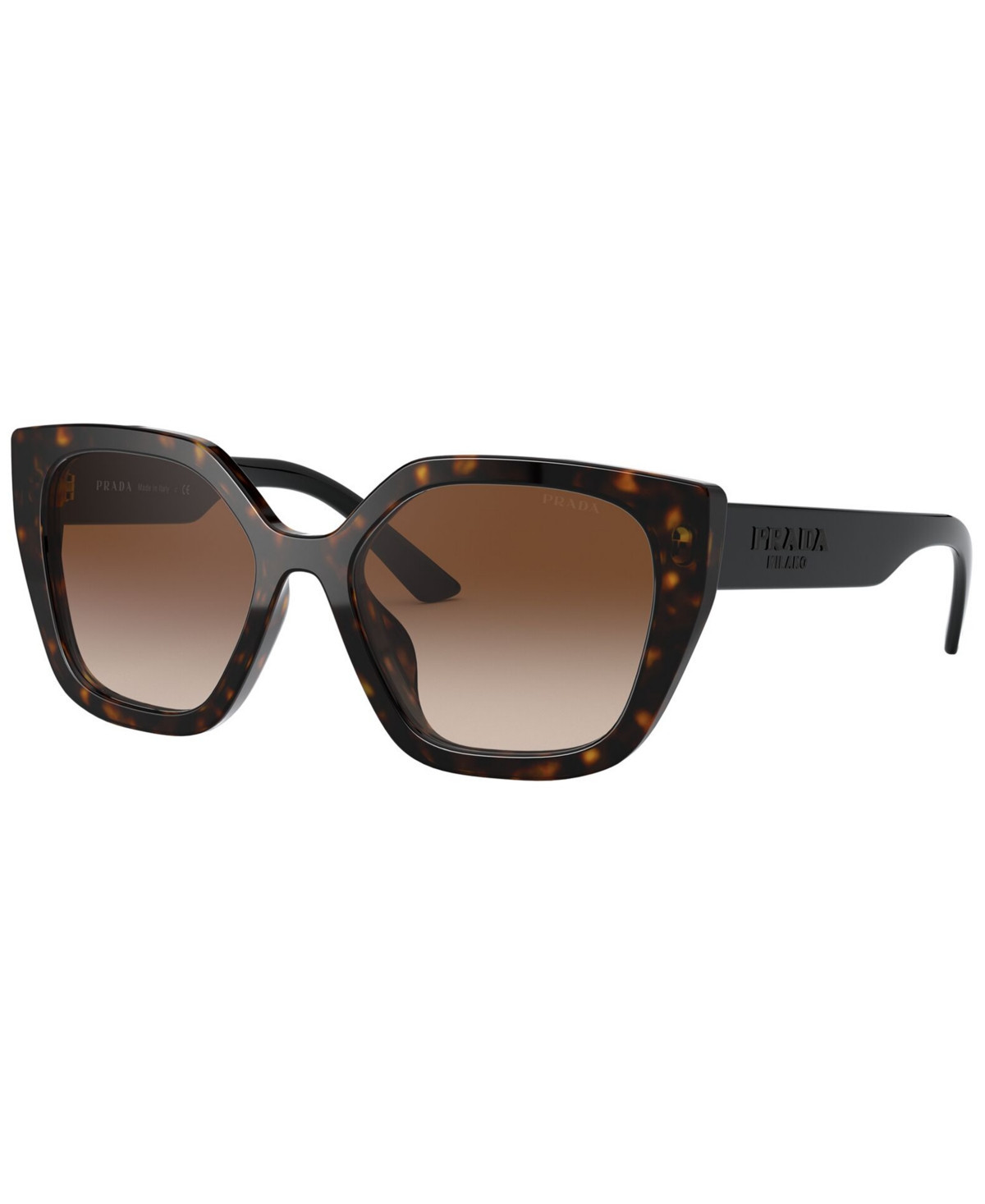 Prada Monochrome Rectangular Women's Sunglasses, Pr 24XS - HAVANA/BROWN GRADIENT | Macy's