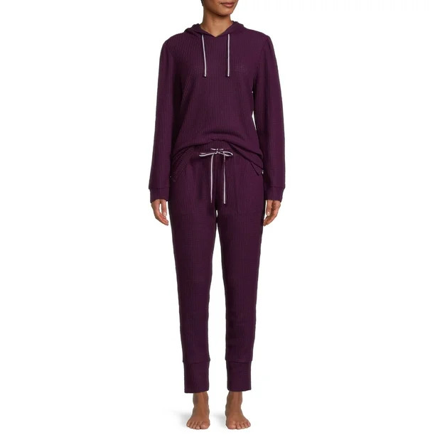 Jessica Simpson Women's Textured Hoodie Set, 2-Piece - Walmart.com | Walmart (US)