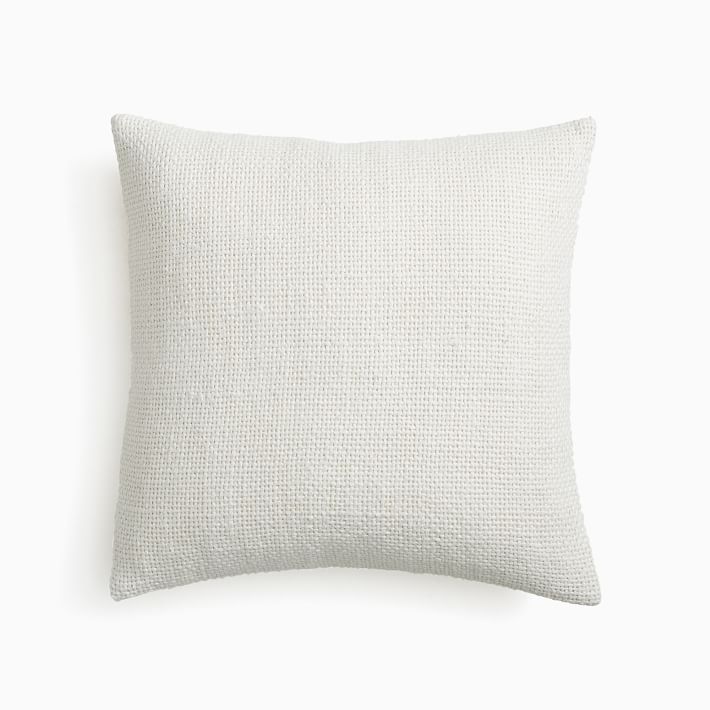 Two Tone Chunky Linen Pillow Cover | West Elm (US)