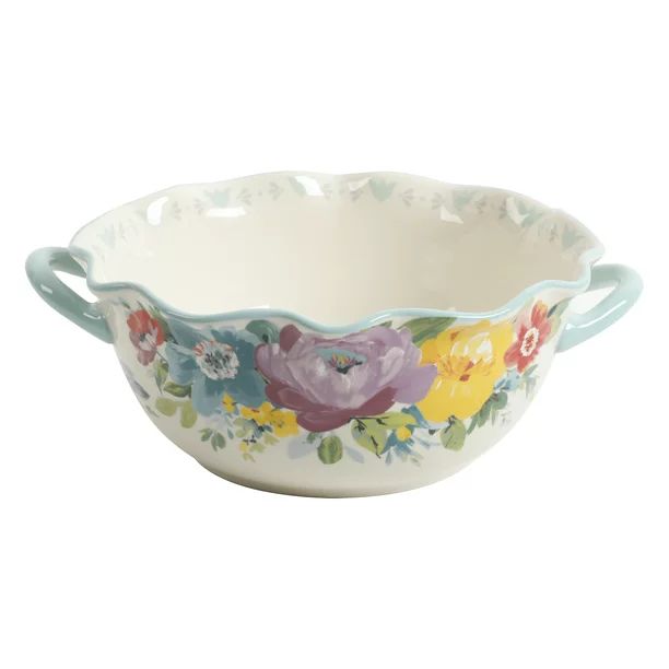 The Pioneer Woman Sweet Romance Blossom 9.9-Inch Serving Bowl with Handles | Walmart (US)