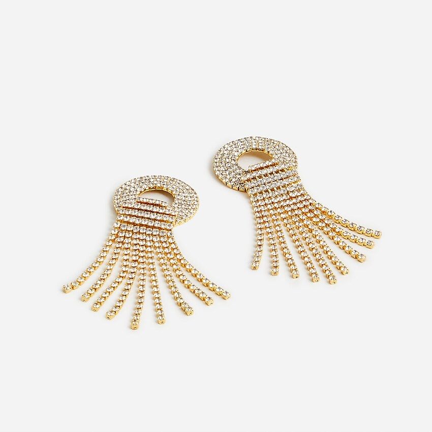 Crystal fringe earrings | J.Crew US