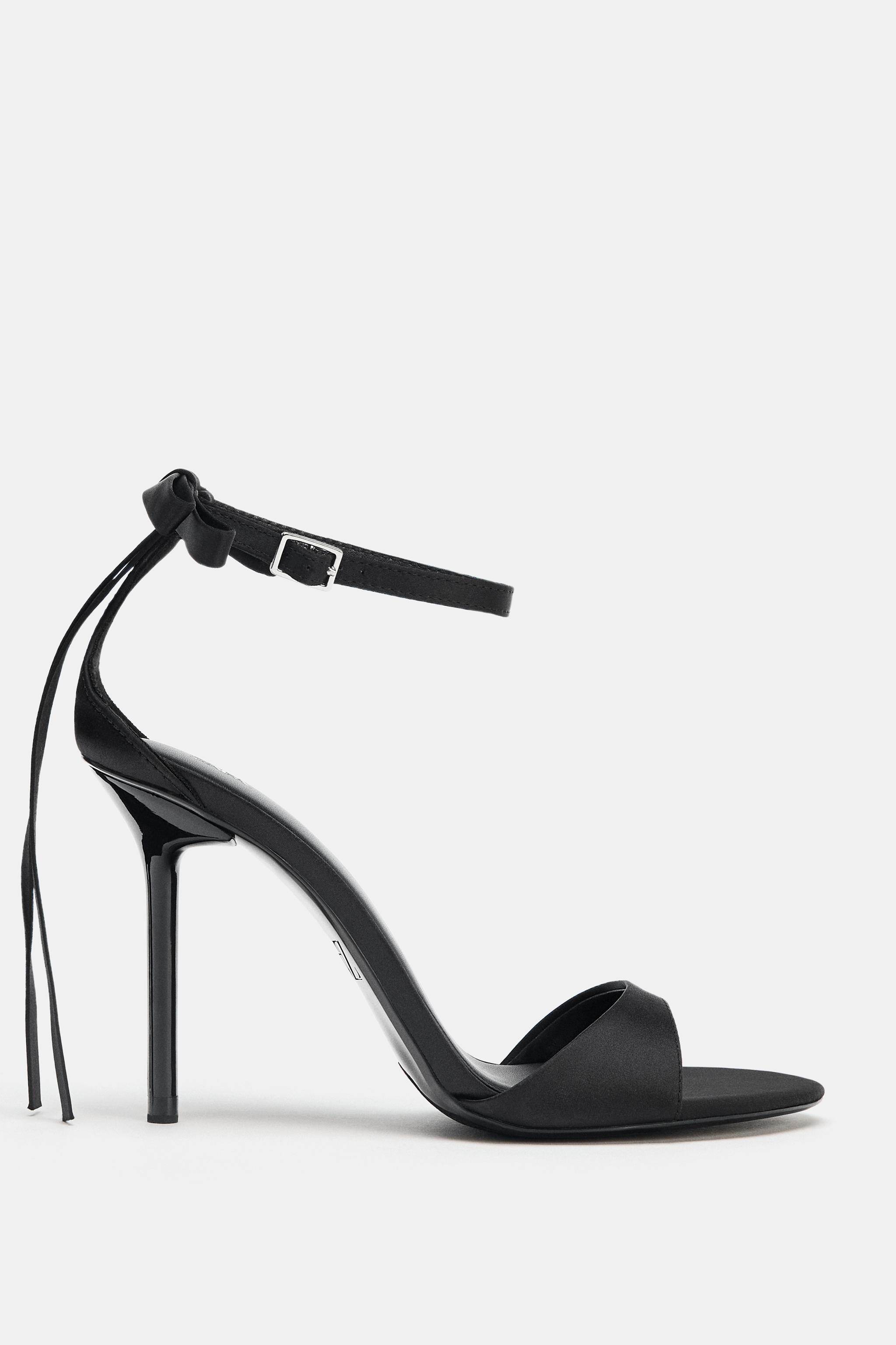 BOW ANKLE STRAP SANDALS | Zara UK