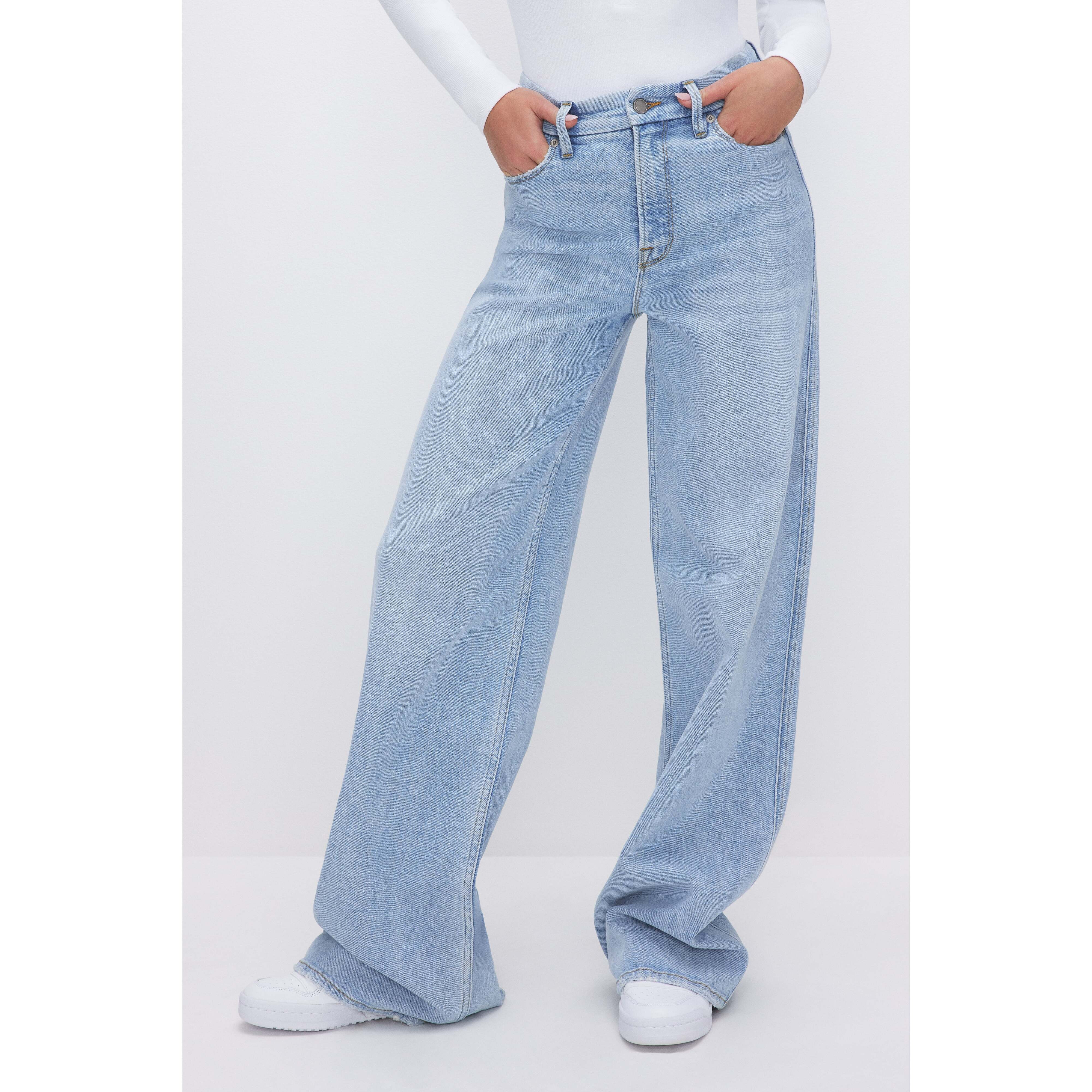 Women's Good Skate Wide Leg Jeans | Indigo, 4 Size 10 | Good American by Khlo� Kardashian | Good American