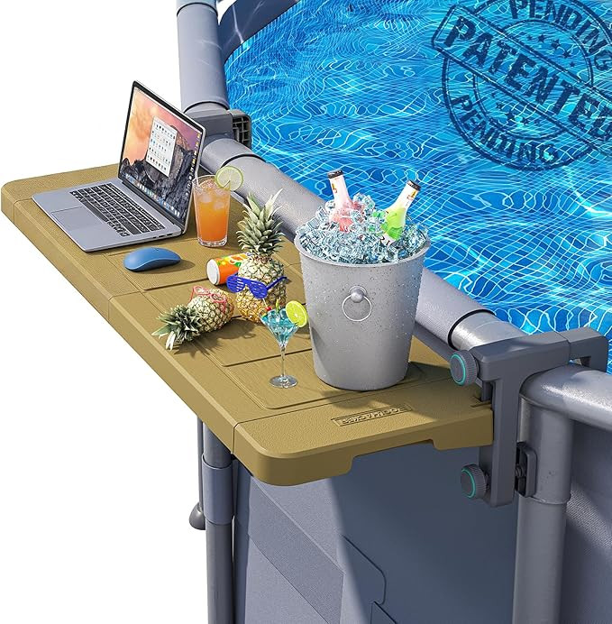 POOLHACKER Poolside Bar, [Original] Swim Up Bar Exclusively for Above-Ground Round Pools. Patio P... | Amazon (US)
