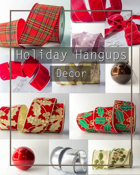 Your ribbon is gorgeous!  Where do you get it?  Right here!  Holiday Hangups is your source for gorgeous Christmas and holiday ribbons.

#LTKhome #LTKSeasonal #LTKstyletip
