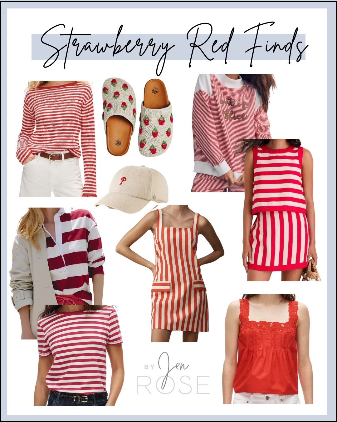 Strawberry red fashion finds for summer

#LTKgrwm #LTKootd