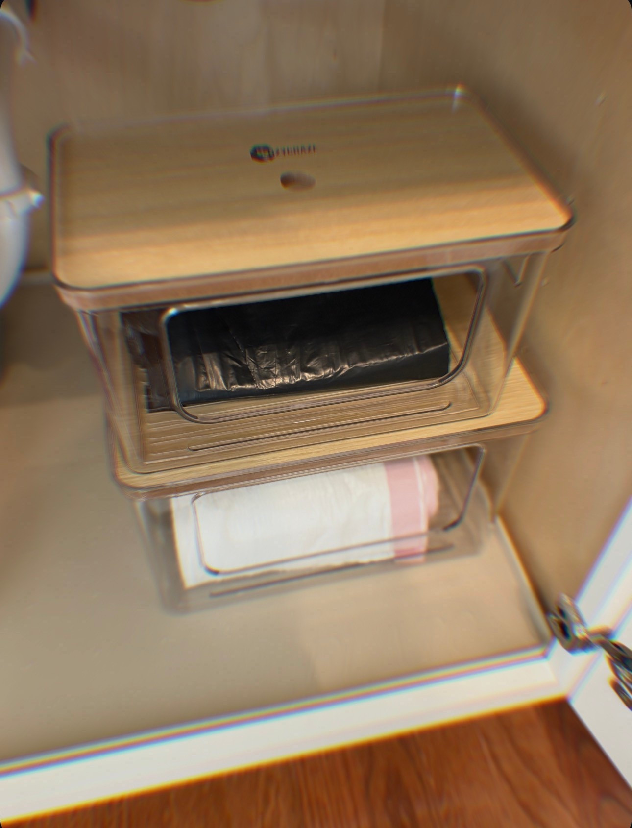 Trash bag organizers from Amazon