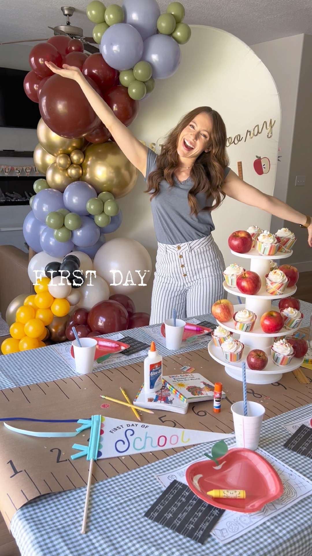 First day of school surprise setup! 🍎✏️📓

#LTKmomlife #LTKSeasonal #LTKKids