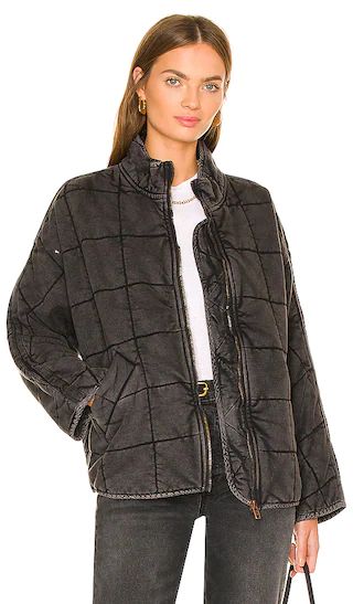 x We The Free Dolman Quilted Jacket in Black | Revolve Clothing (Global)