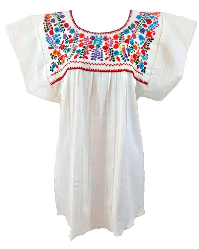 Mexican Blouse Campesina Floral | Amazon (US)