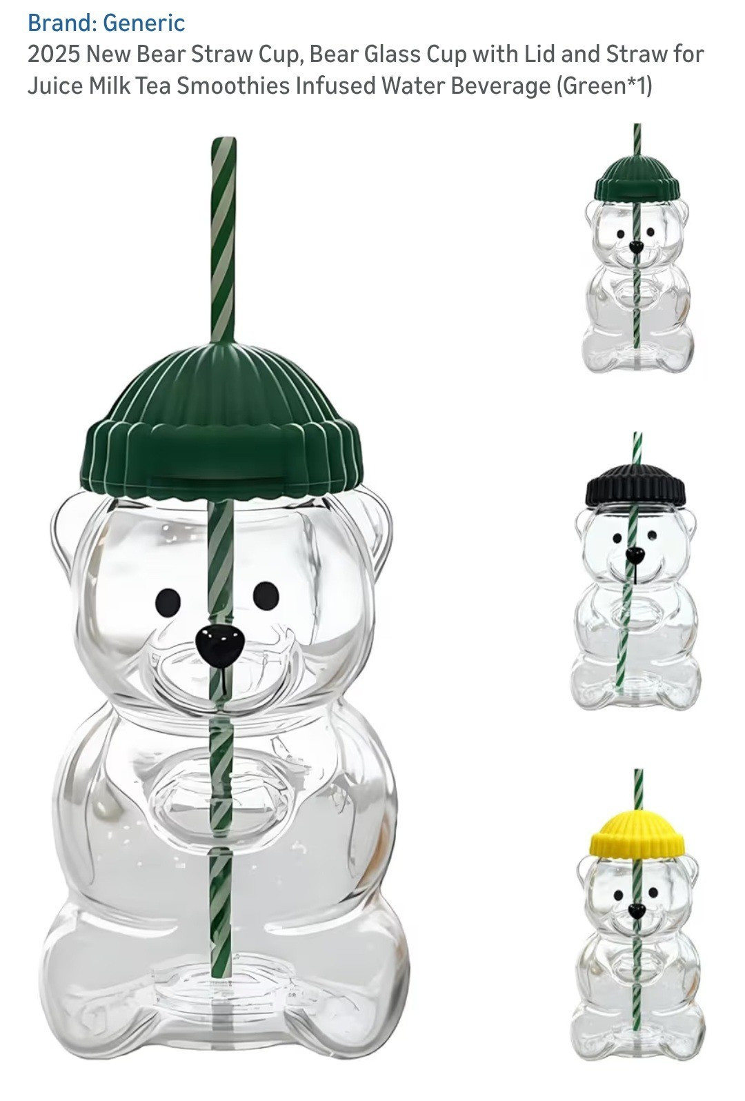In case you wanted to get yourself a beary cute cup 🧸💚☕️ #amazon finds #viral Starbucks cup option NEW teddy bear glass cup with straw #November December gift ideas holiday Christmas fun teachers cute under $16 #bearista cup 

#LTKSeasonal #LTKHoliday #LTKGiftGuide
