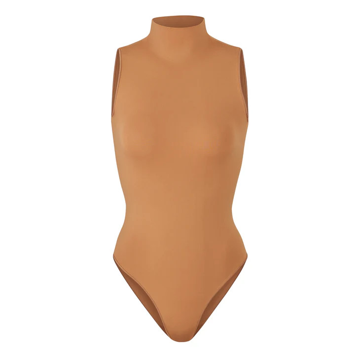 ESSENTIAL MOCK NECK SLEEVELESS BODYSUIT | SKIMS (US)