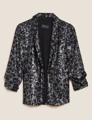 Relaxed Sequin Blazer | M&S Collection | M&S | Marks & Spencer (UK)