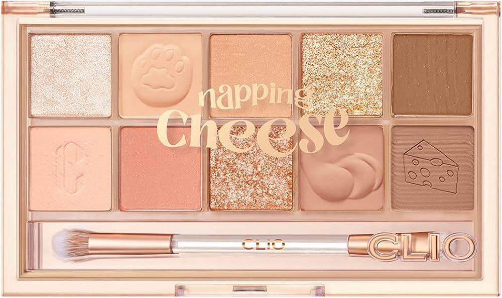 CLIO Pro Eye Shadow Palette, Matte, Shimmer, Glitter, Pearls, Highly Pigments, Long-Wearing (019 ... | Amazon (US)
