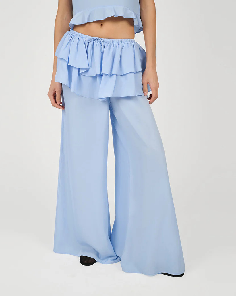 Ruffle Waist Flare Pant | We Wore What