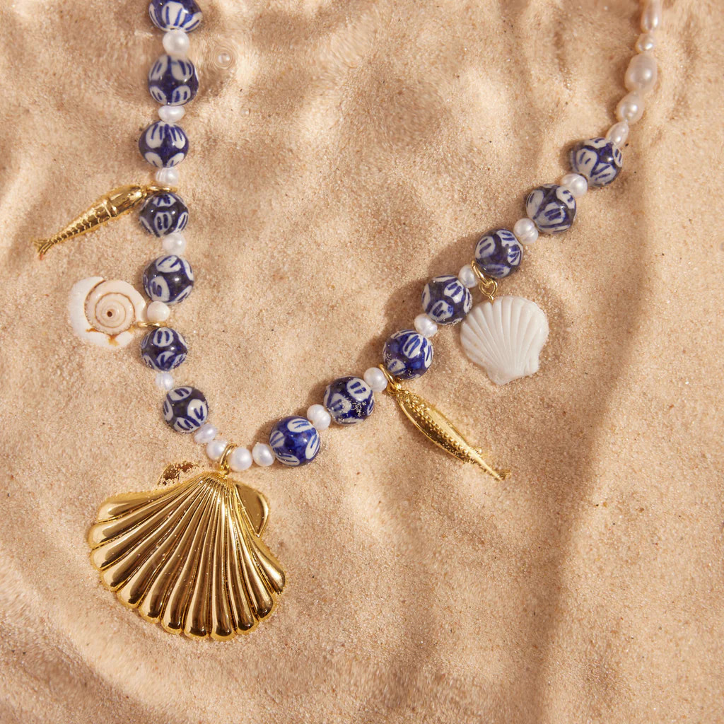 Catania Charm Necklace Blues | Mignonne Gavigan