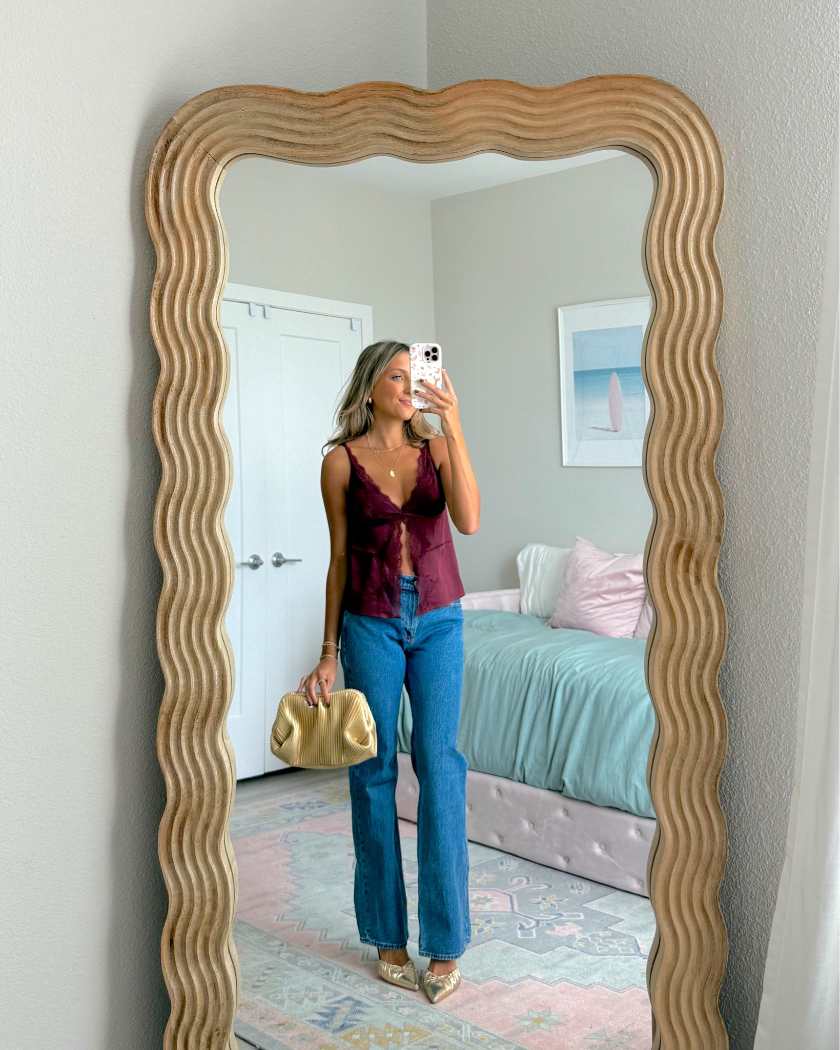 fall outfit ideas from Abercrombie 🤎🍁 wearing a 24 regular in these jeans and an XS in the top - cutest date night outfit 

#LTKFindsUnder100 #LTKU #LTKPetite
