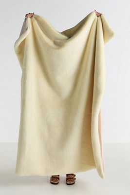 The Sophie Faux Fur Throw Blanket | Anthropologie (US)