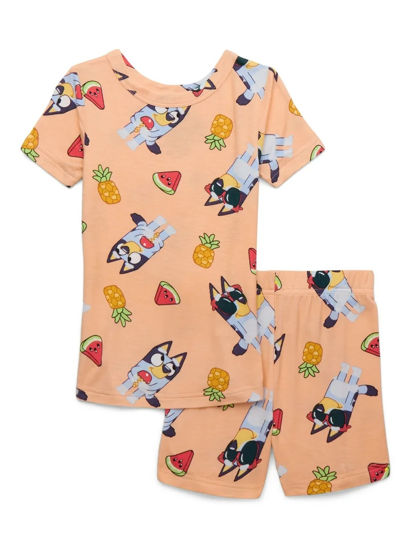 Character Toddler Tee and Shorts Viscose Pajama Set, 2-Piece, Sizes 12M-5T | Walmart (US)