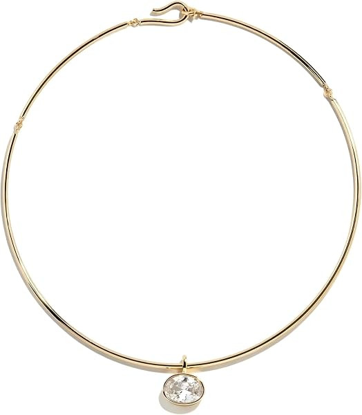 Collar Necklace for Women, Choker Pendant Necklace with Cubic Zirconia Dainty Choker Necklace PVD Gold Plated Trendy Choker Jewelry for Women, Mom, Birthday | Amazon (US)
