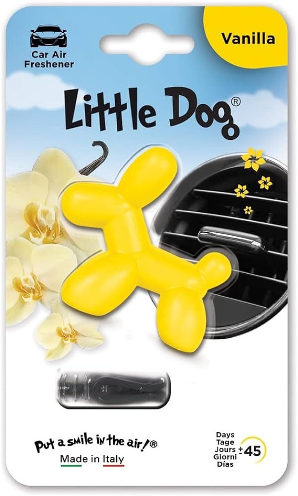 Little Dog LD001 3D Animated Character Air Freshener Yellow | Amazon (US)