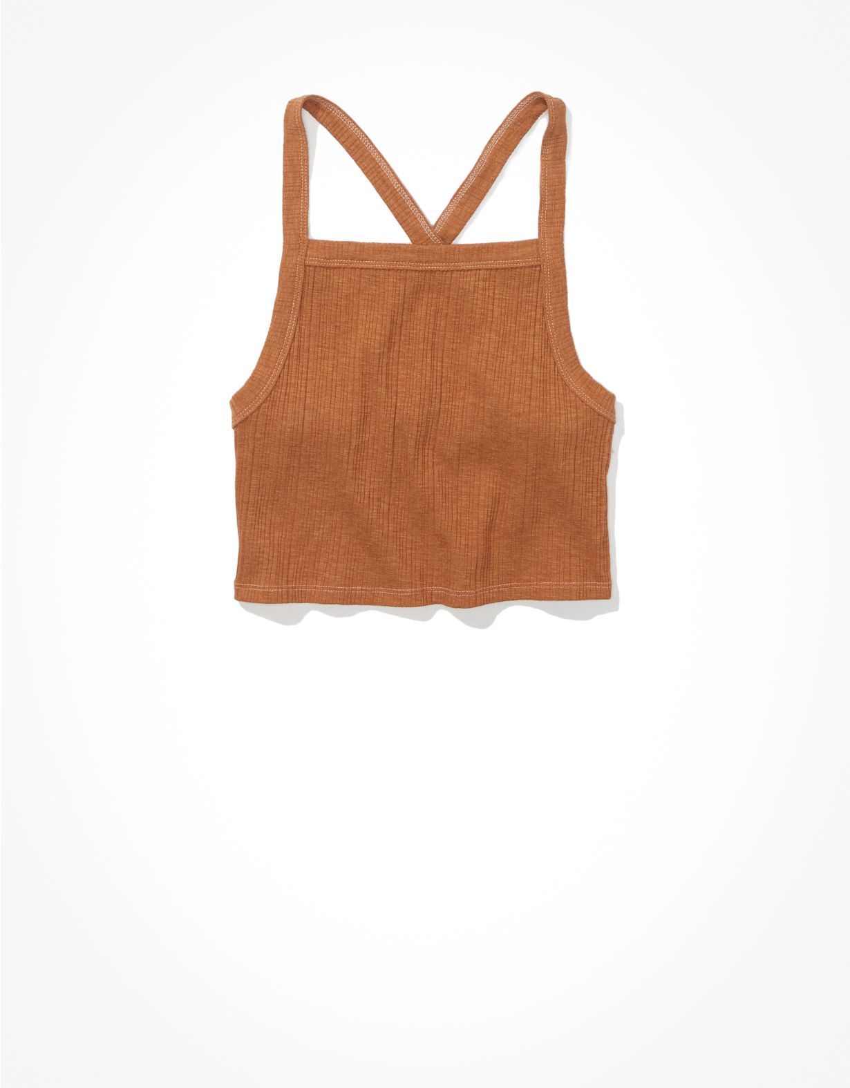 AE Cross-Back Cropped Tank Top | American Eagle Outfitters (US & CA)