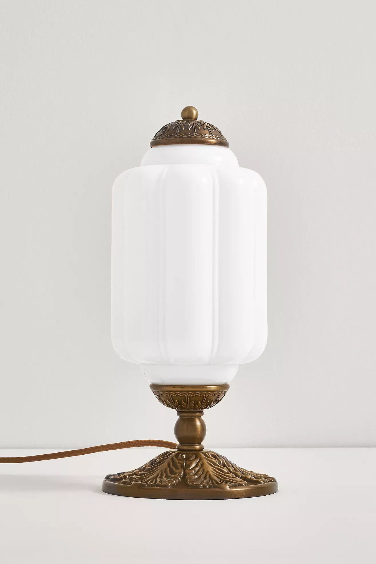 The Eloise Scallop Milk Glass Table Lamp | Anthropologie (US)