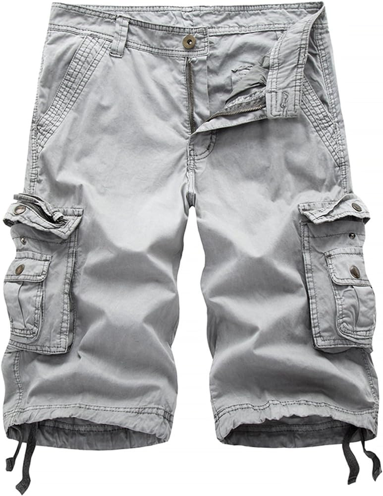Men's Camo Cargo Shorts Relaxed Fit Multi-Pocket Outdoor Camouflage Cargo Shorts Cotton | Amazon (US)