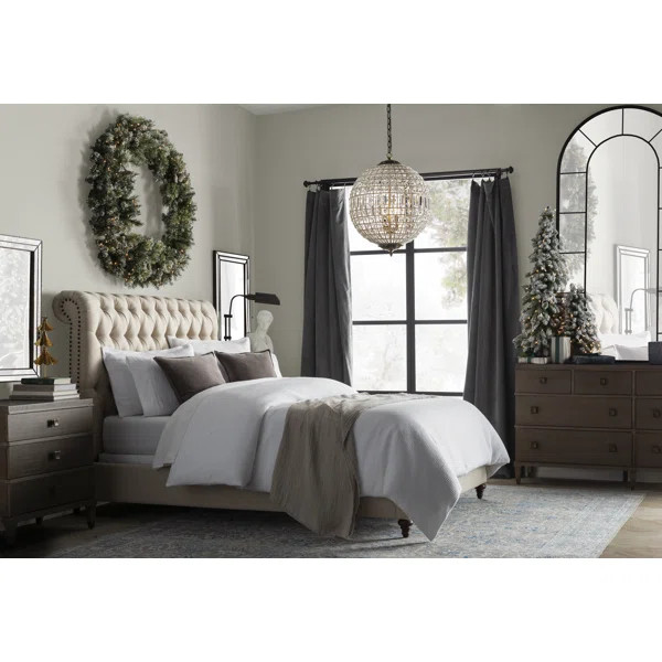 Green Pine Artificial Christmas Tree with Clear/White Lights | Wayfair North America
