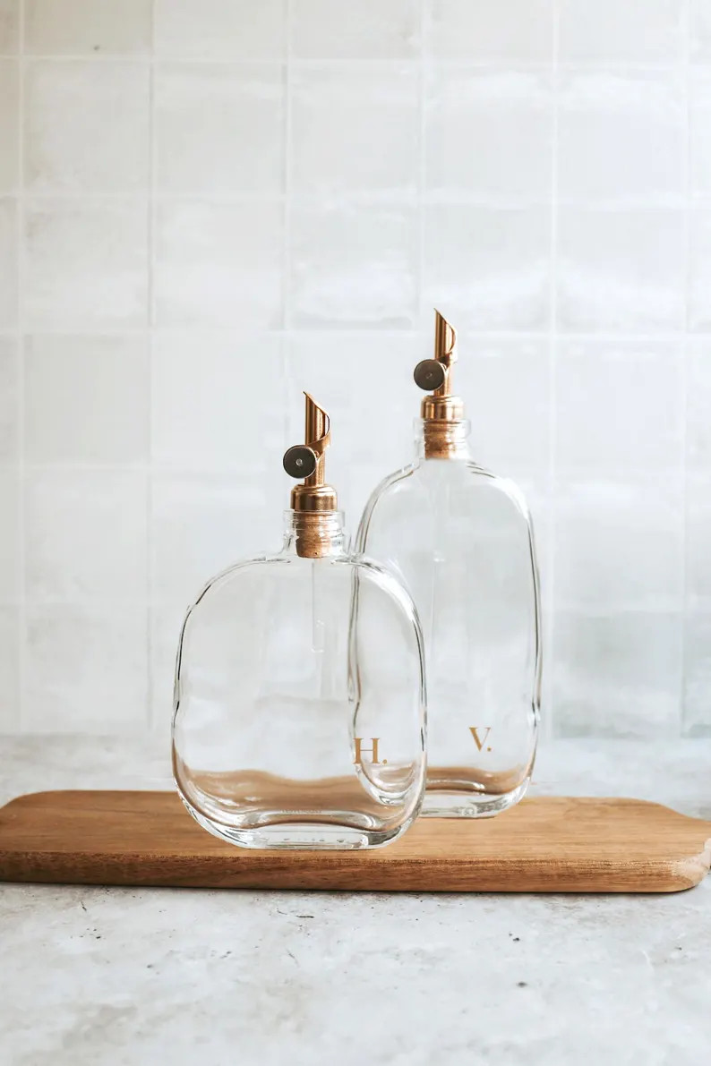 Oil and/or Vinegar Bottles - Organic Collection - Zero Waste Glass Container | Etsy (Global)