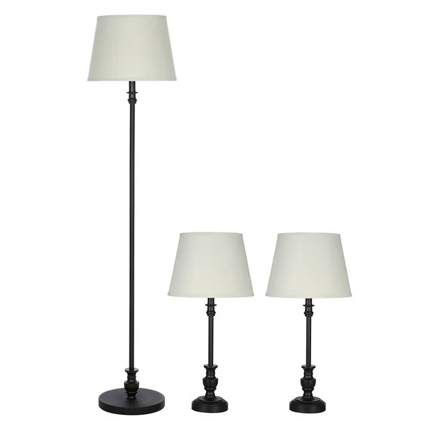 Better Homes & Gardens 3-Piece Lamp Set, Bronze Finish | Walmart (US)