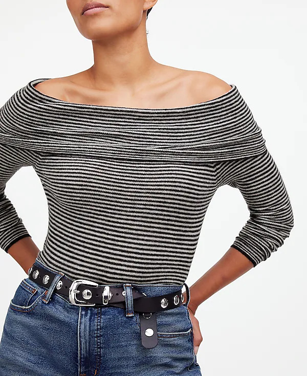 Alpaca-Blend Off-Shoulder Sweater | Madewell