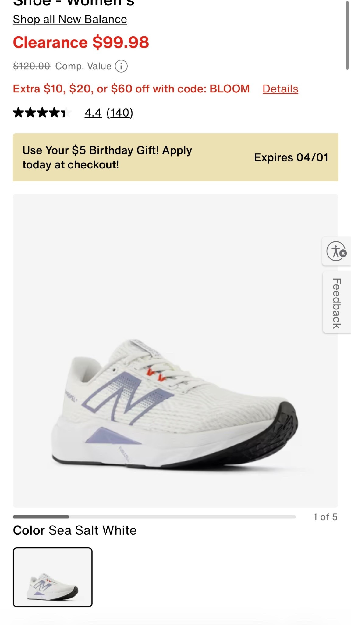 New Balance FuelCell Propel V5 Running Shoe - Women's

$99.98 CLEARANCE!!!