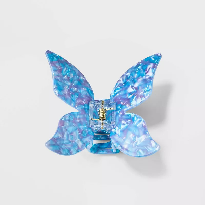 Jumbo Butterfly Claw Hair Clip - Wild Fable™ Blue | Target