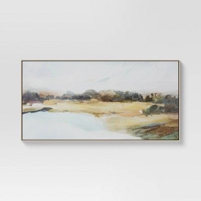 47&#34; x 24&#34; Lakeview Framed Canvas - Threshold&#8482; | Target
