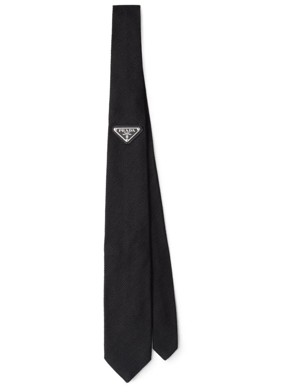 triangle-logo silk tie | Farfetch Global