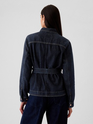 UltraSoft Denim Belted Jacket | Gap (US)