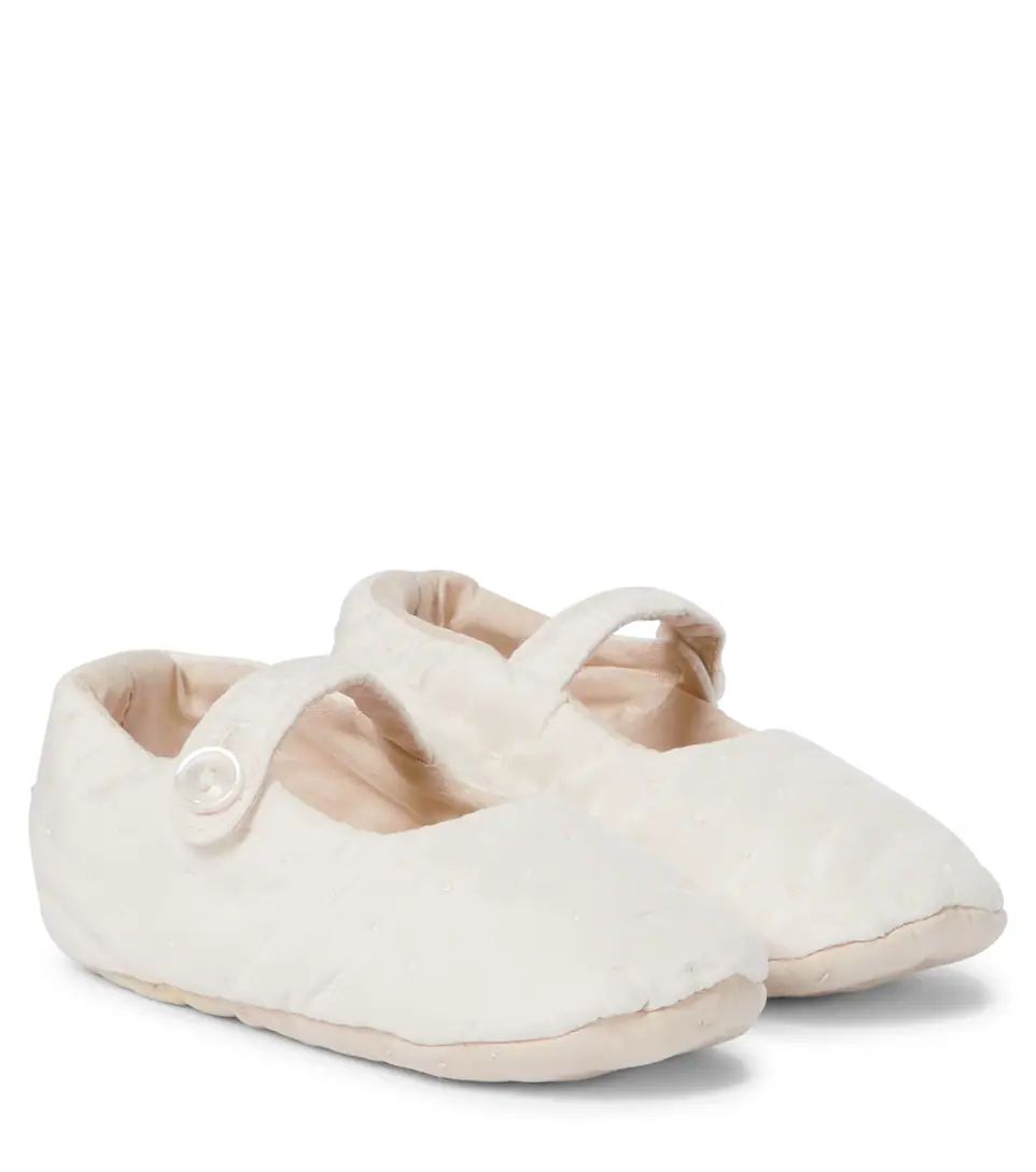 Baby quilted silk slippers | Mytheresa (INTL)