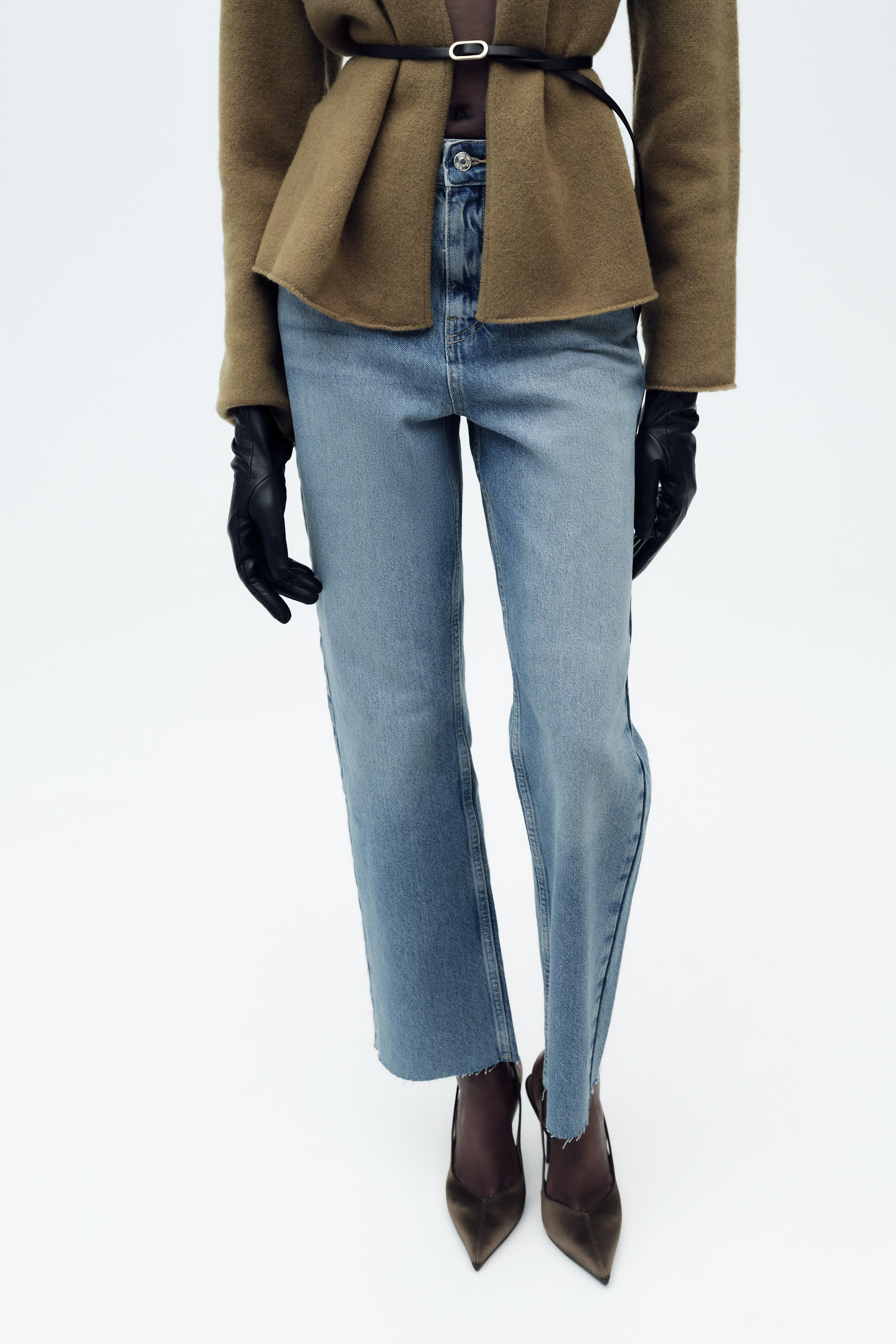 Z1975 STRAIGHT-LEG HIGH-WAIST JEANS | Zara UK