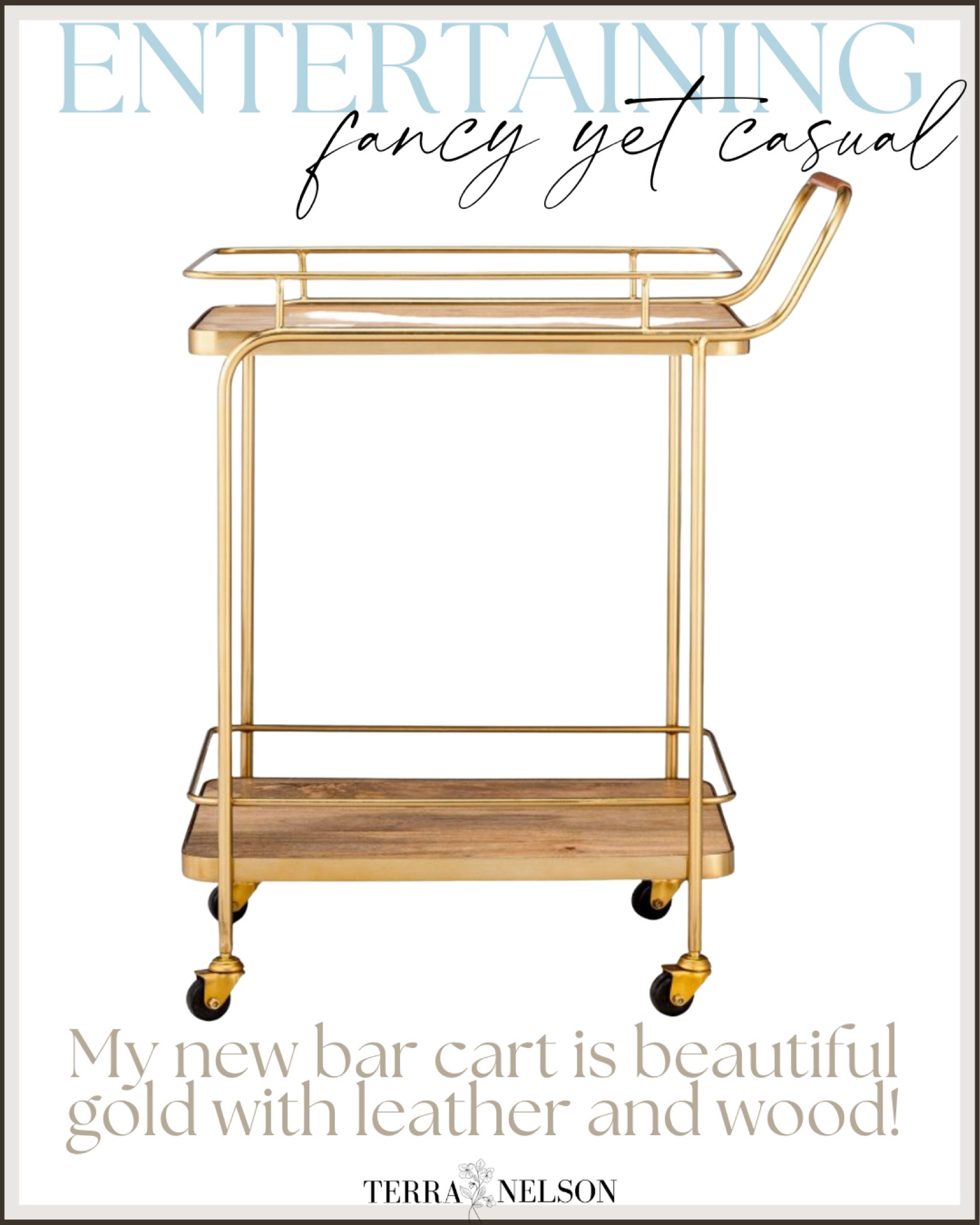 Gold Bar cart from target perfect for the holidays or entertaining this fall I cannot wait to set this up

#LTKSeasonal #LTKhome #LTKfamily